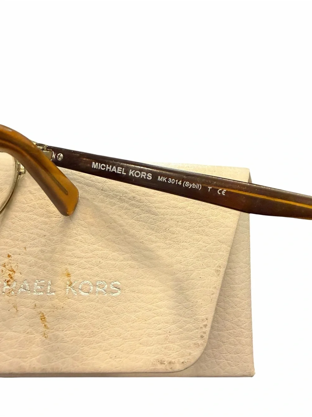 MICHAEL KORS MK 3014 1149 SYBIL GOLD AUTHENTIC EYEGLASSES MK 3014 RX 50-17-135